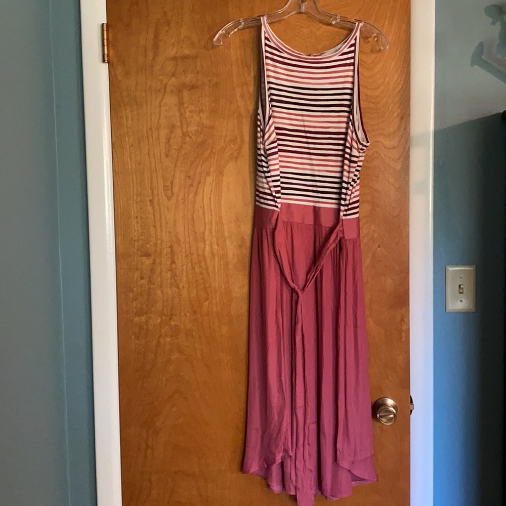 LOFT Midi Tie Waist Dress - size 12